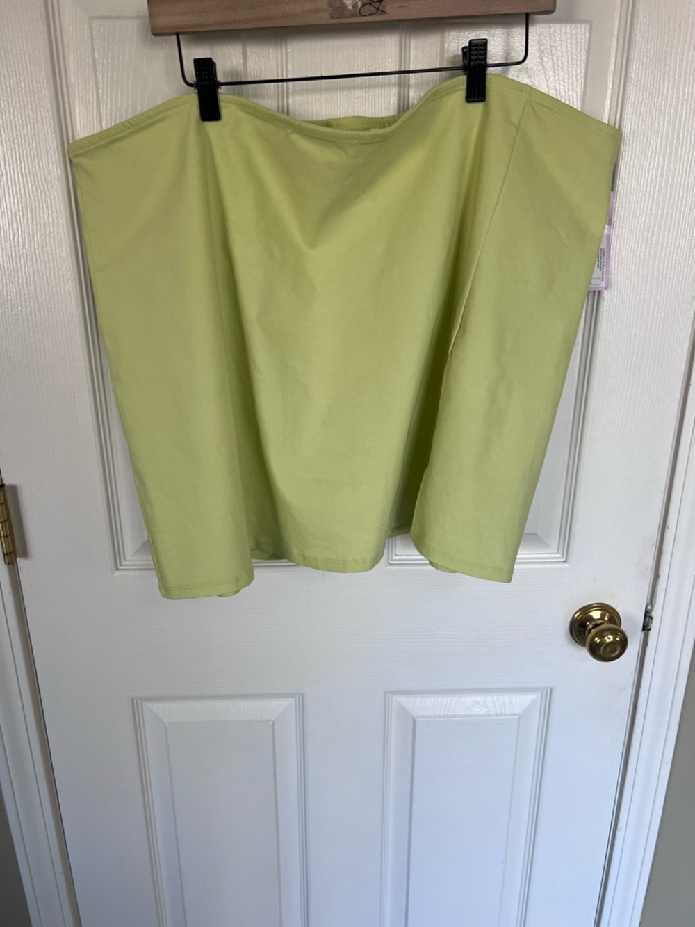 Women's High-Rise Bodycon Mini Skort - Wild Fable™ Yellow -Greene tint 3X NWT - Picture 5 of 6